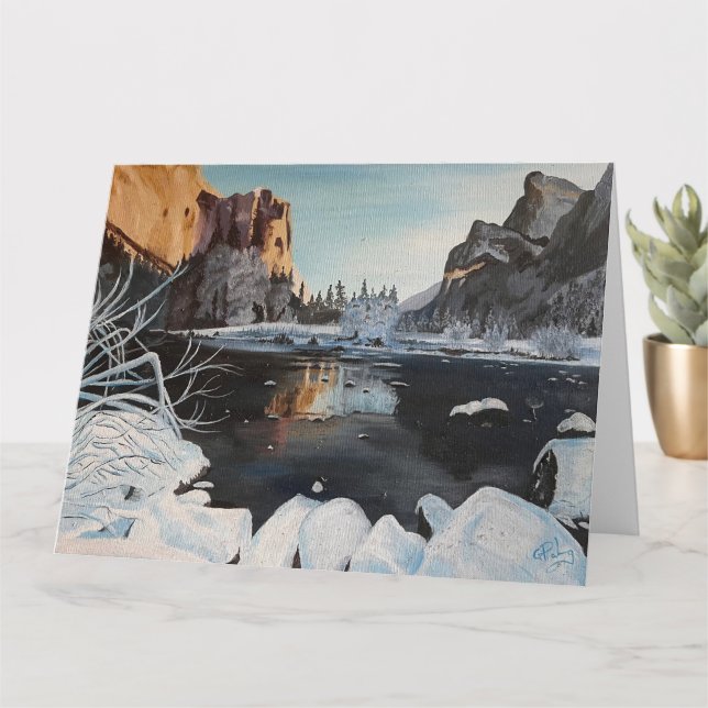 Tarjeta Una Navidad en el bosque, de Gary Poling (Planta pequeña)