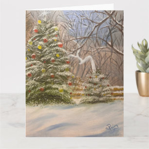 Tarjeta Una Navidad en el bosque, por Gary Poling