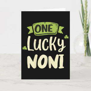 Tarjeta Una Noni Afortunada Día de San Patricio Divertido 
