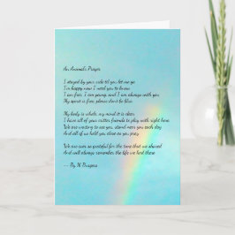 Tarjeta Una oración animal - Arcoiris -