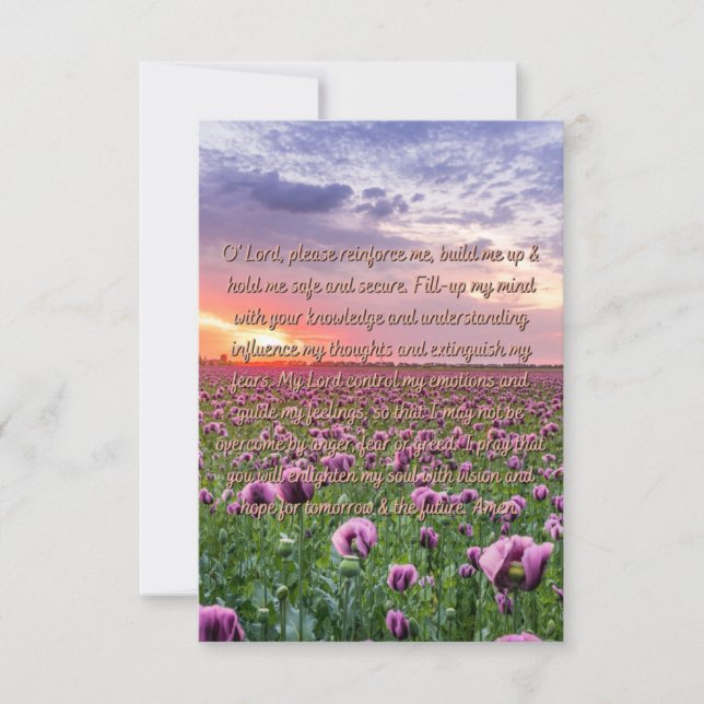 Tarjeta Una Oración Para Comprender Diariamente El Saludo  (Anverso)