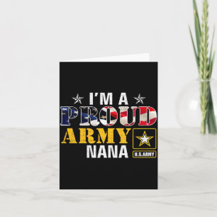 Tarjeta Una orgullosa bandera estadounidense del ejército