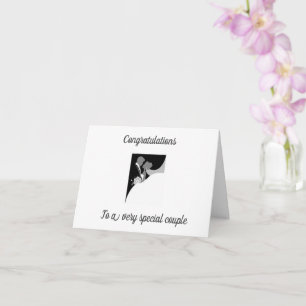 TARJETA UNA **PAREJA ESPECIAL** EN SU "DÍA DE BODAS"