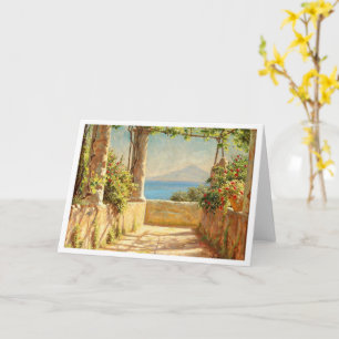 Tarjeta Una pérgola en Capri, Emil Wennerwald