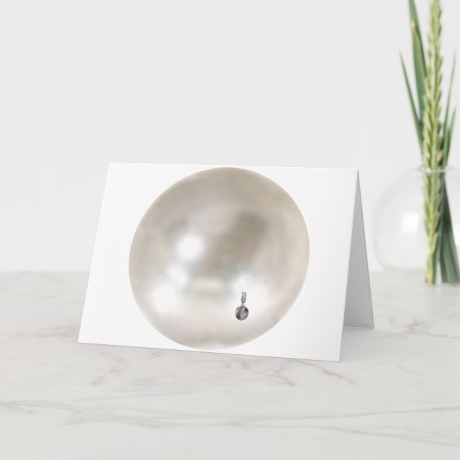 Tarjeta Una perla con un pendiente del chica (Anverso)