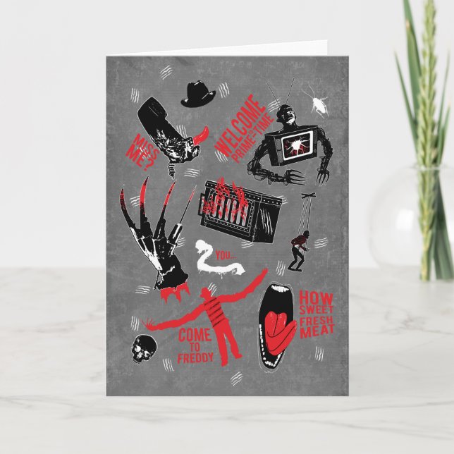 Tarjeta Una pesadilla en Elm Street | Charla de Freddy Kru (Anverso)