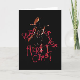 Tarjeta Una pesadilla en Elm Street Listo o no