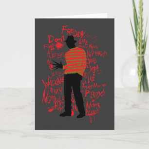 Tarjeta Una pesadilla en Elm Street No te duermas