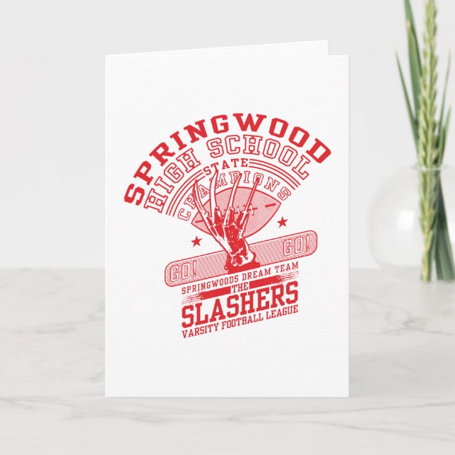 Tarjeta Una pesadilla en Elm Street | Springwood High (Anverso)