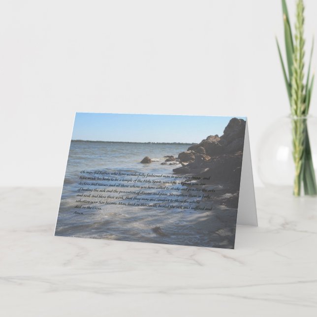 Tarjeta Una plegaria Médico (Anverso)