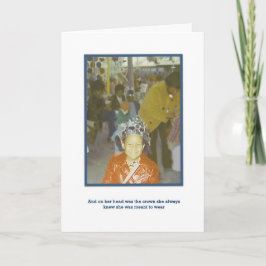 Tarjeta Una reina verdadera