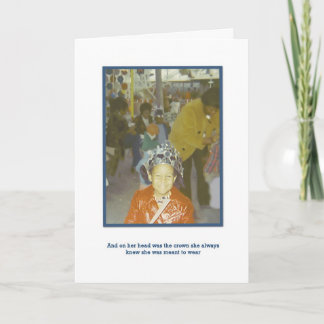 Tarjeta Una reina verdadera