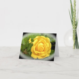 Tarjeta Una rosa amarilla es para la amistad