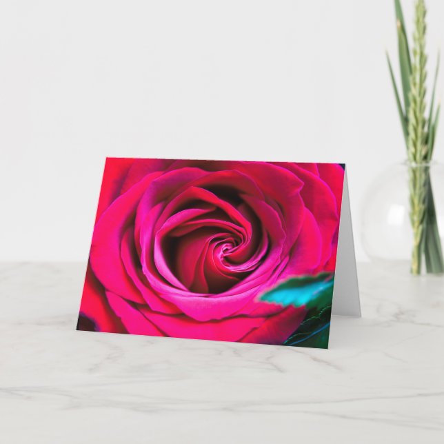 Tarjeta Una rosa es solo una rosa (Anverso)