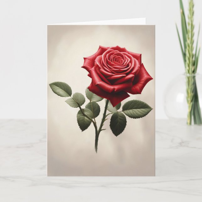 Tarjeta Una rosa para ti (Anverso)