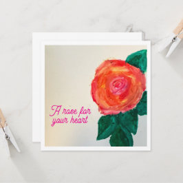 Tarjeta Una Rosa Para Tu Corazón