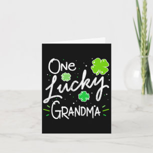 Tarjeta Una suerte abuela día de san patricio manga larga