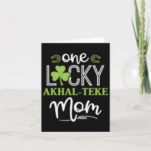 Tarjeta Una suertuda achal-teke de la madre del caballo ir