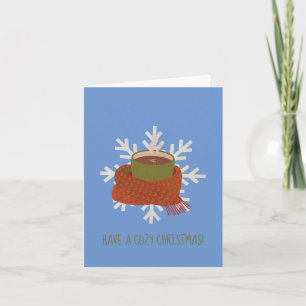 Tarjeta Una Taza de Cacao Caliente para Navidad