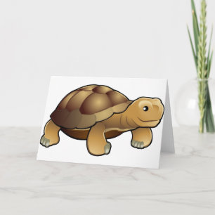 Tarjeta Una tortuga linda y agradable