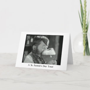 Tarjeta Una tostada de consumición irlandesa