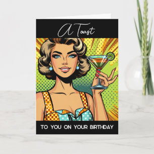 Tarjeta Una tostada para ti en tu cumpleaños
