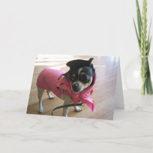 Tarjeta Una vaquera consiguió hacer…