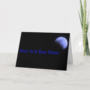 Tarjeta Una Vez En Una Luna Azul
