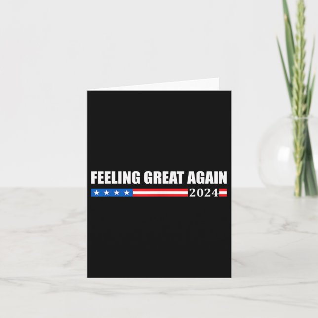 Tarjeta Una vez más se siente bien Trump 2024 (Anverso)