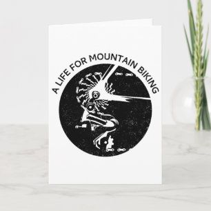Tarjeta Una Vida Para El Ciclismo De Montaña (ciclista De