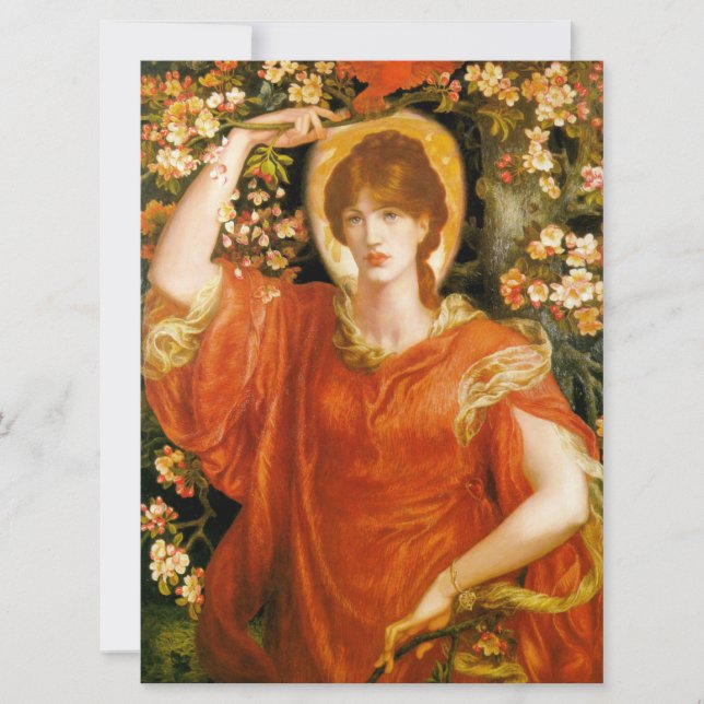 Tarjeta Una visión de Fiametta (Mujer Red-Haired) (Rosetti (Anverso)
