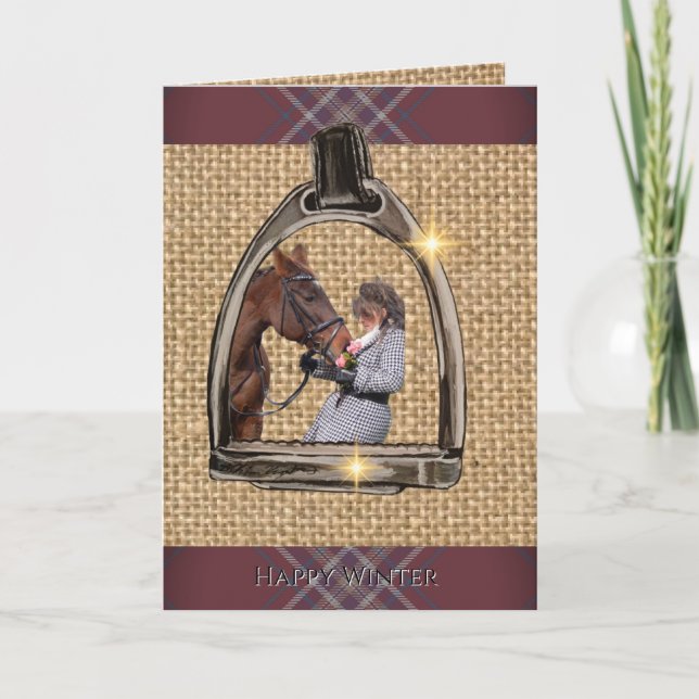 TARJETA UNA VISTA A TRAVÉS DE LOS ESTRIBOS (Anverso)