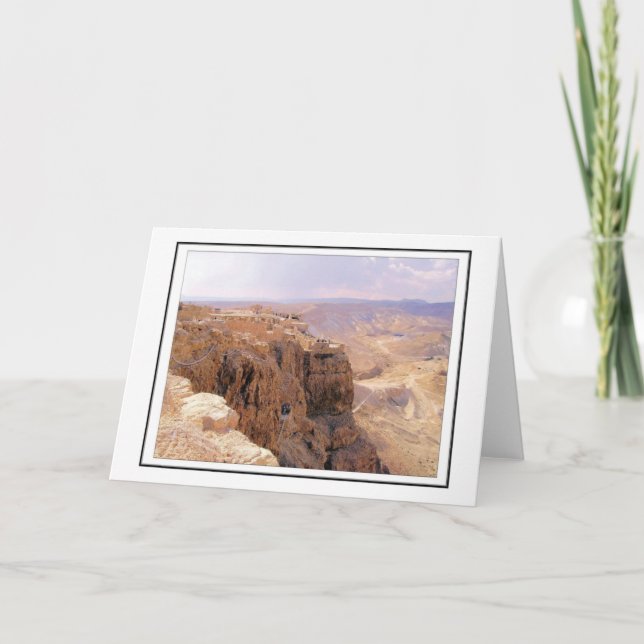 Tarjeta Una vista de Masada (Anverso)