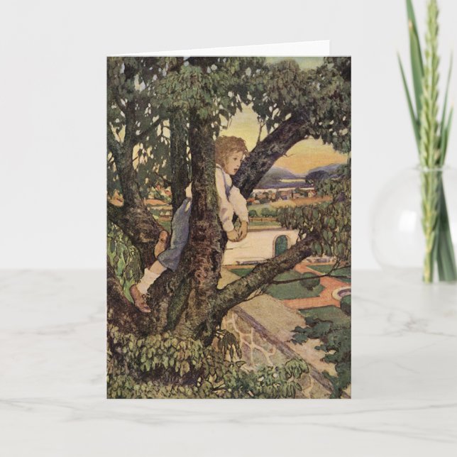 Tarjeta Una vista desde los árboles de Jessie Willcox Smit (Anverso)
