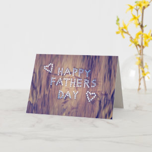 Tarjeta Uñas de Feliz Día del Padre en fondo de aspecto de