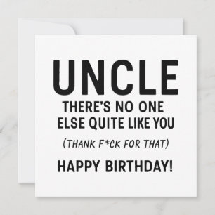 Tarjeta Uncle Birthday Funny Definition