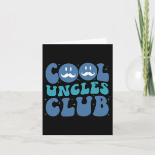 Tarjeta Uncles Club Groovy Retro Fathers Day New Uncle Com