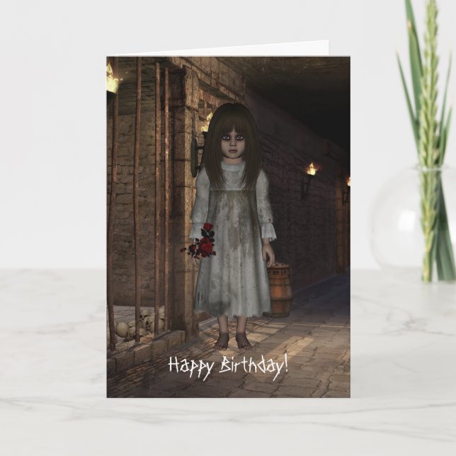 Tarjeta Undead de Rosemary poco feliz cumpleaños de la (Anverso)