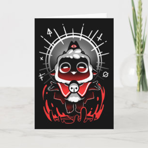 Tarjeta Únete al Culto - Culto del Cordero Cute Gamer Cult