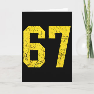 Tarjeta Uni de jugador de jersey número 67 dorado brillant