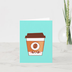 Tarjeta Única Copa de Papel de Café Lover