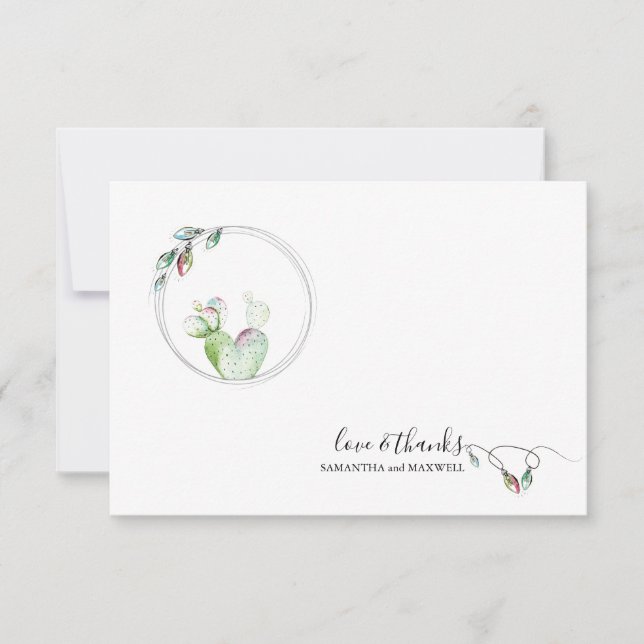 Tarjeta Única de Agradecimiento de Navidad (Anverso)