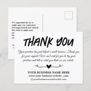 Tarjeta Única de Agradecimiento Empresarial 