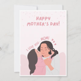 Tarjeta única de Día de la Madre hecha a mano