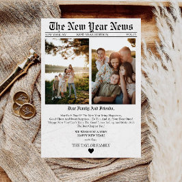 Tarjeta única de diversión de periódico Foto de Añ