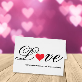 Tarjeta única de El día de San Valentín de mensaje