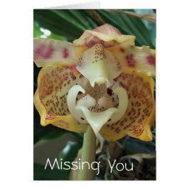 Tarjeta Única de Flor Amarilla para Extrañarte