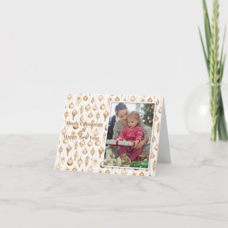 Tarjeta única de Navidades de honor para festivida