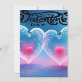 Tarjeta única de San Valentín abstracta colorida y