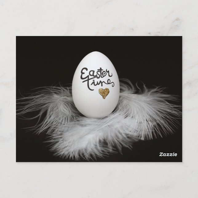 Tarjeta única negra de Pascua (Reverso)